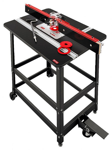 Assembled Woodpeckers Router Table Premium Package.