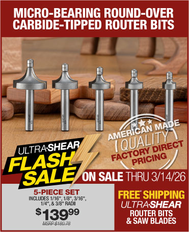 micro bearing roundover router bits