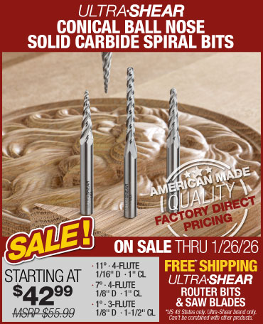 conical ball nose router bits