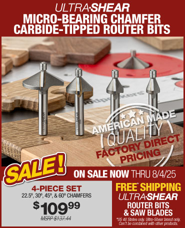 Micro Bearing Chamfer Router Bits