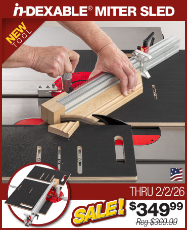 in-dexable miter sled