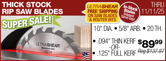 thick stock rip blade