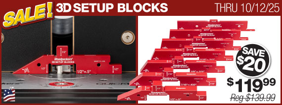 3D setup blocks