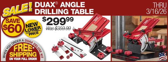 duax angle drilling table