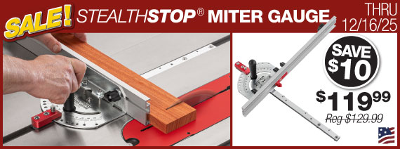 stealthstop miter gauge