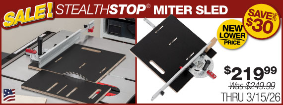 stealthstop miter sled